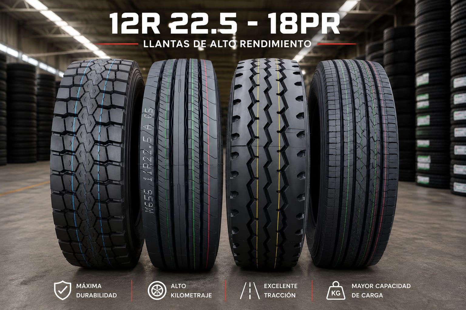 Llantas 12 R 22.5 - 18 PR